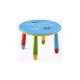 Conjunto mesa infantil redonda y taburetes de colores